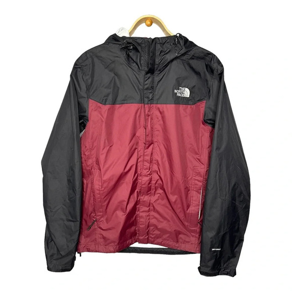 North Face Men's HyVent WindShell Jacket in Burgundy/Black. Sz: S